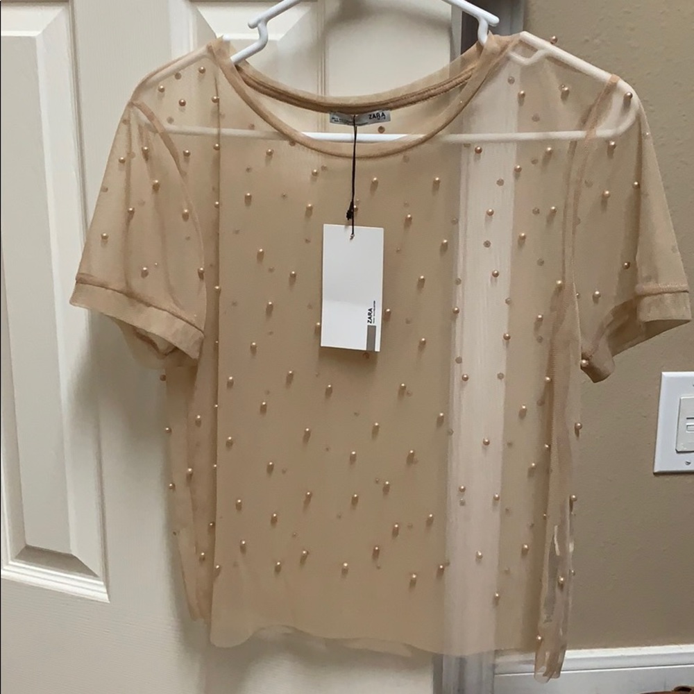 Zara mesh top